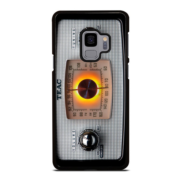 VINTAGE RADIO SILVER METAL Samsung Galaxy S9 Case Cover