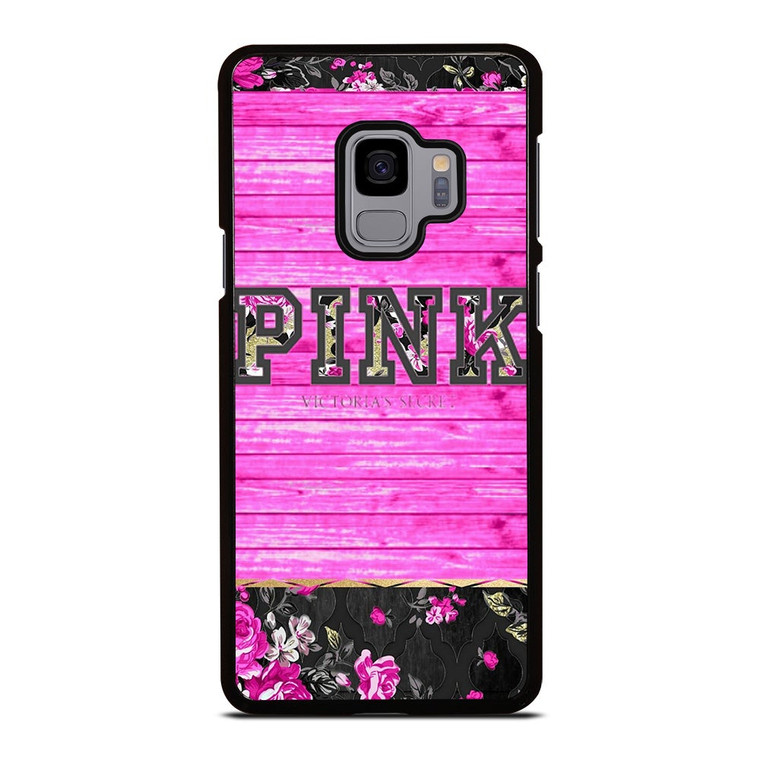 VICTORIA'S SECRET PINK FLORAL Samsung Galaxy S9 Case Cover