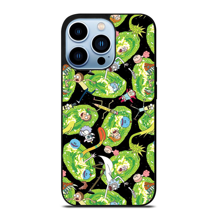 RICK AND MORTY PATTERN ALL iPhone 13 Pro Max Case Cover