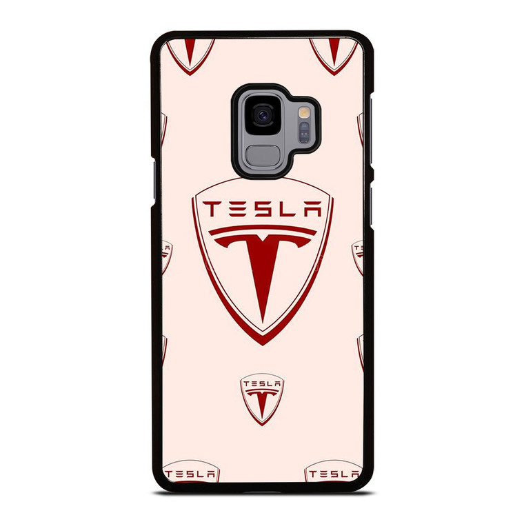 TESLA CAR LOGO COLLAGE Samsung Galaxy S9 Case Cover