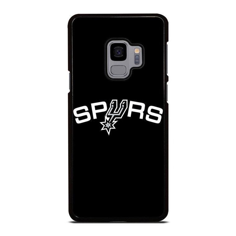 SAN ANTONIO SPURS LOGO BLACK Samsung Galaxy S9 Case Cover