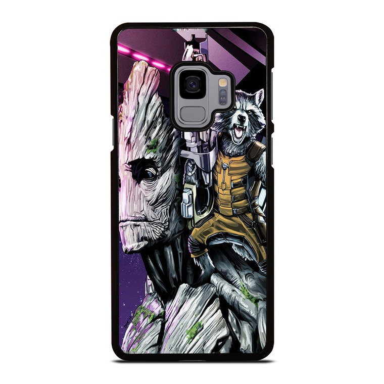 ROCKET RACCOON AND GROOT MARVEL Samsung Galaxy S9 Case Cover