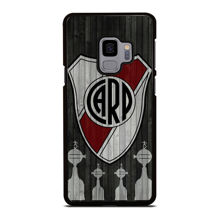 RIVER PLATE EL MAS GRANDE WOODEN LOGO Samsung Galaxy S9 Case Cover