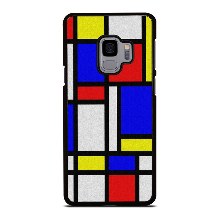 MONDRIAN COLORFUL LAYOUT Samsung Galaxy S9 Case Cover