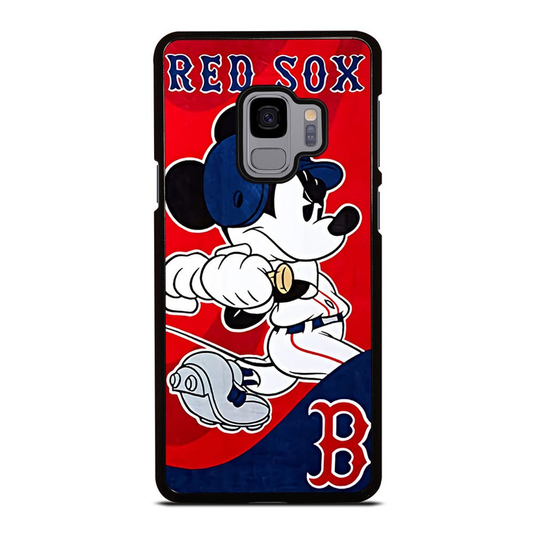 MICKEY MOUSE BOSTON RED SOX Samsung Galaxy S9 Case Cover