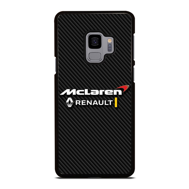 MCLAREN RENAULT LOGO CARBON. Samsung Galaxy S9 Case Cover