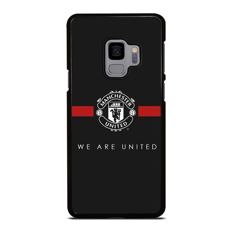 MANCHESTER UNITED BLACK Samsung Galaxy S9 Case Cover