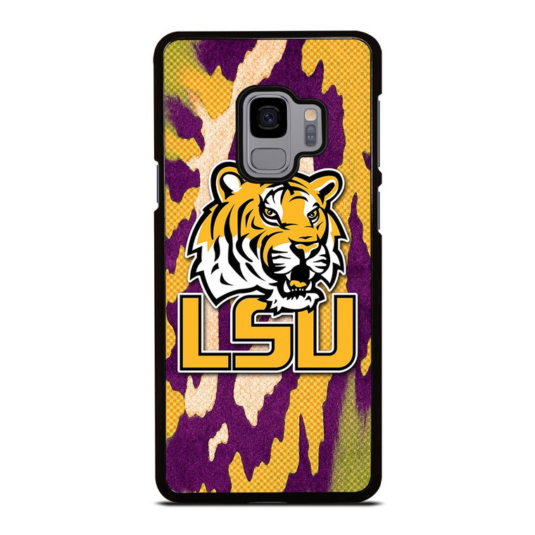 LSU TIGERS FOOTBALL HALFTONE Samsung Galaxy S9 Case Cover