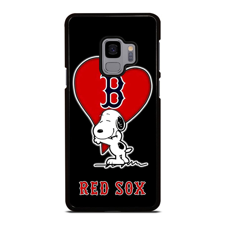 LOVE BOSTON RED SOX SNOOPY Samsung Galaxy S9 Case Cover
