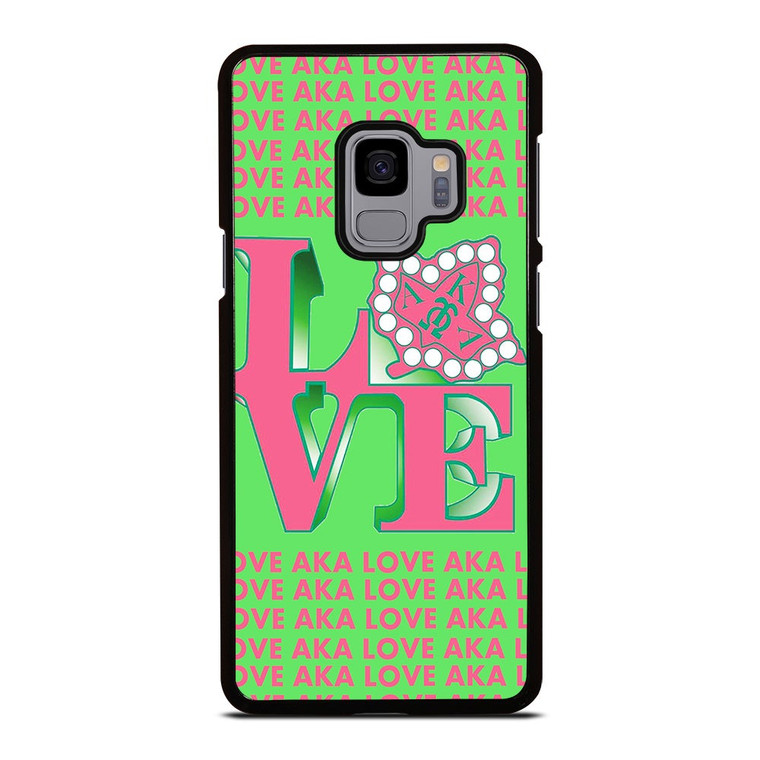 LOVE AKA PINK AND GREEN Samsung Galaxy S9 Case Cover
