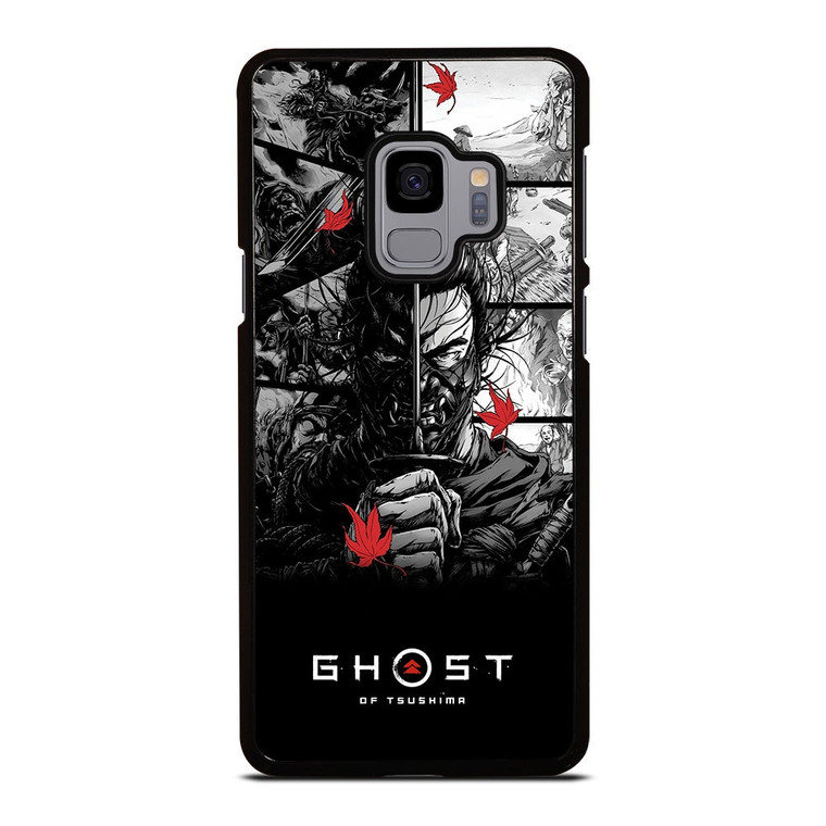 GHOST OF TSUSHIMA LOGO BLACK WHITE Samsung Galaxy S9 Case Cover