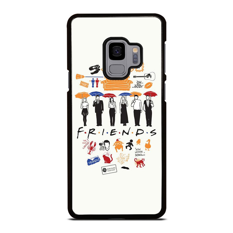 FRIENDS TV SHOW CLIP ART Samsung Galaxy S9 Case Cover