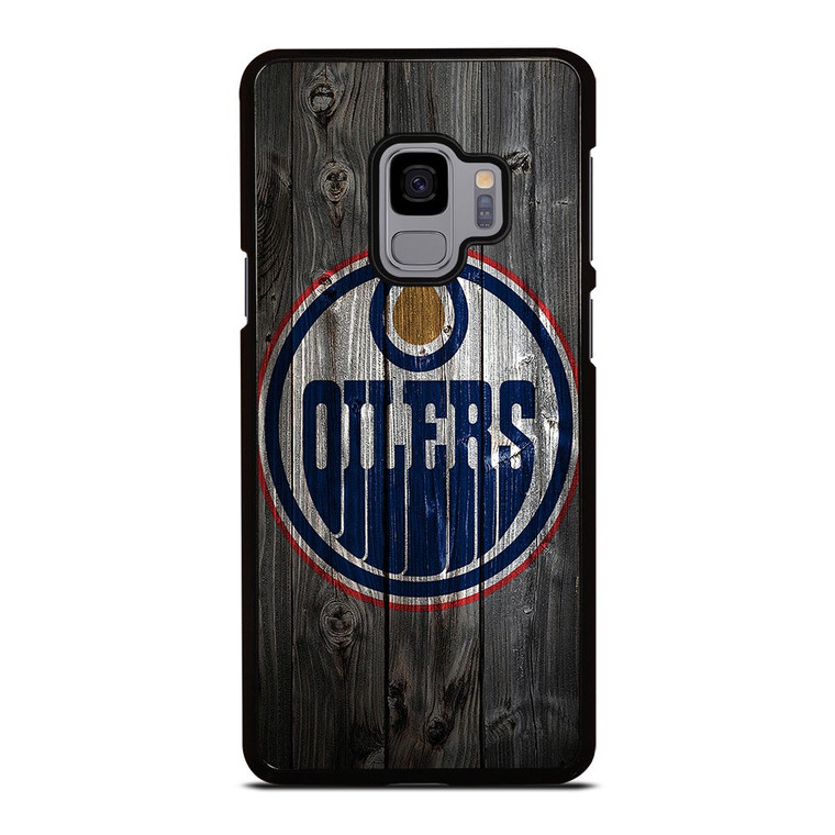 EDMONTON OILERS WOODEN LOGO Samsung Galaxy S9 Case Cover