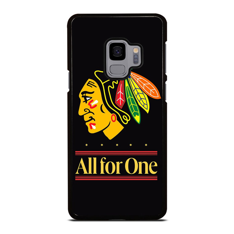 CHICAGO BLACKHAWKS ALL FOR ONE Samsung Galaxy S9 Case Cover