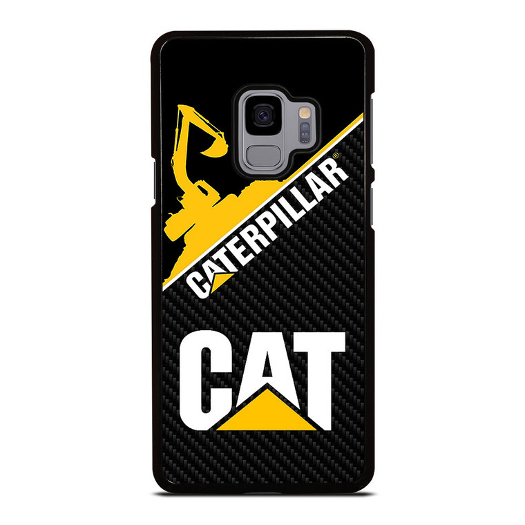 CAT CATERPILLAR LOGO CARBON Samsung Galaxy S9 Case Cover
