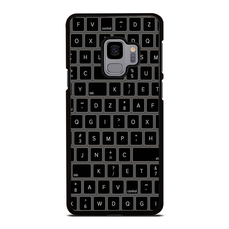 BLACK KEYBOARD PATTERN Samsung Galaxy S9 Case Cover