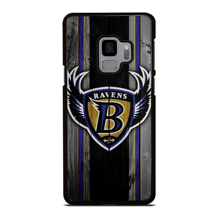 BALTIMORE RAVENS WOODEN LOGO Samsung Galaxy S9 Case Cover