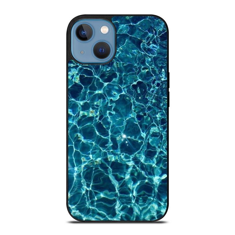 CLEAR BLUE WATER iPhone 13 Case Cover