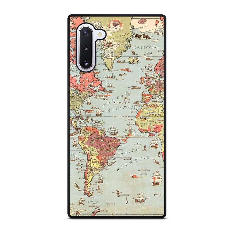 VINTAGE MAP Samsung Galaxy Note 10 Case Cover