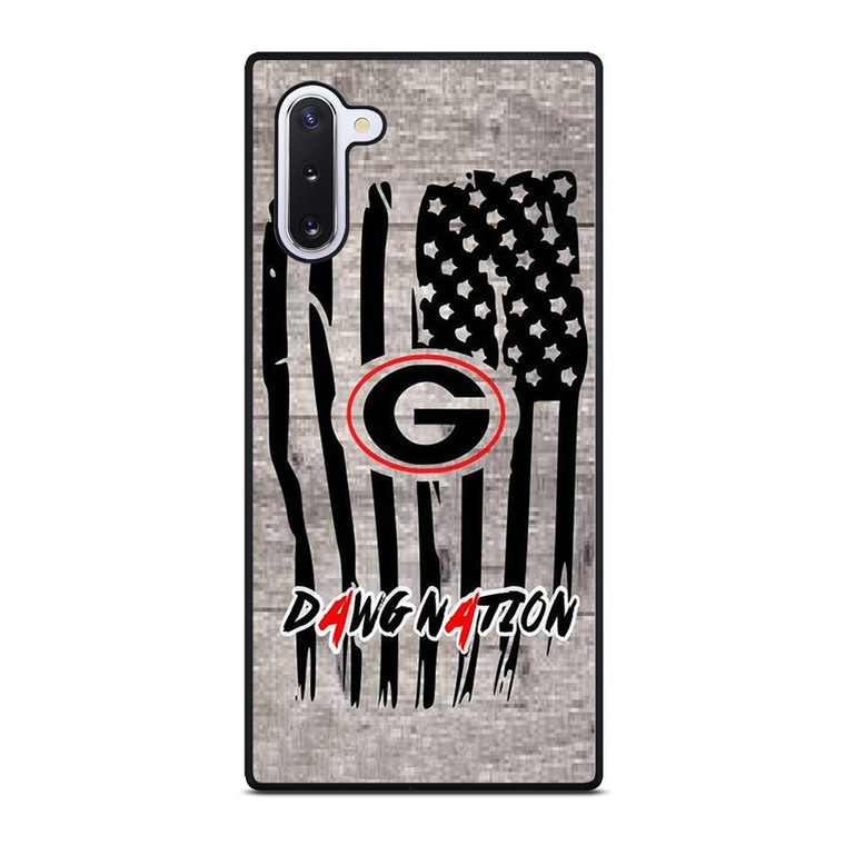 UNIVERSITY OF GEORGIA BULLDOGSWOODEN LOGO Samsung Galaxy Note 10 Case Cover