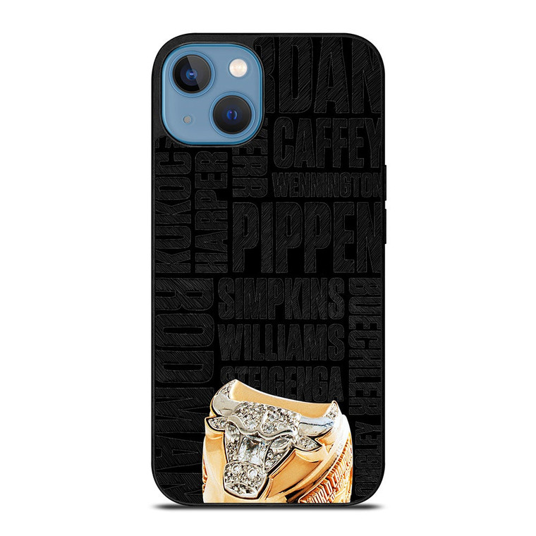 CHICAGO BULLS RING AND NAME iPhone 13 Case Cover