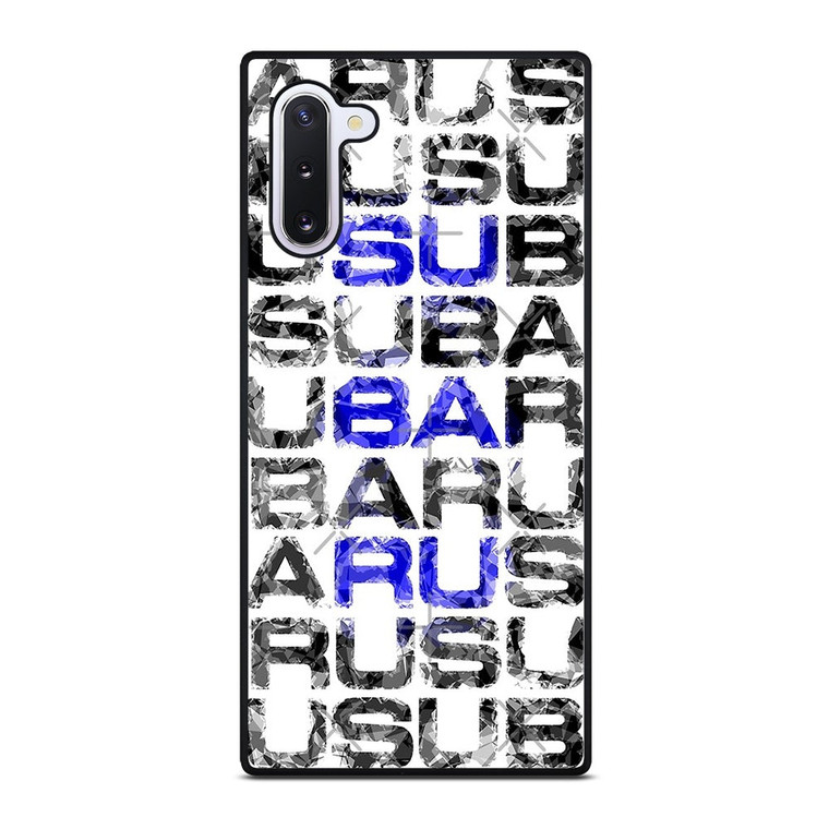 SUBARU CROSSWORD PUZZLE Samsung Galaxy Note 10 Case Cover