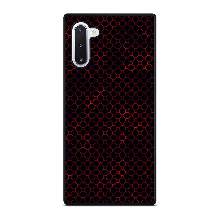 STYLISH HEXAGONAL RED PATTERN Samsung Galaxy Note 10 Case Cover
