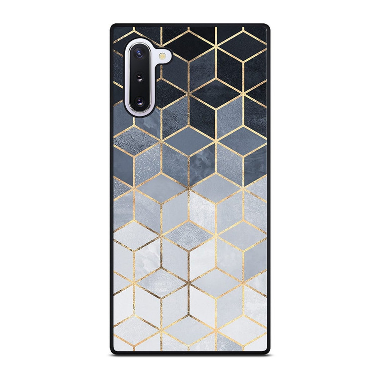 SOFT BLUE GRADIENT CUBES Samsung Galaxy Note 10 Case Cover