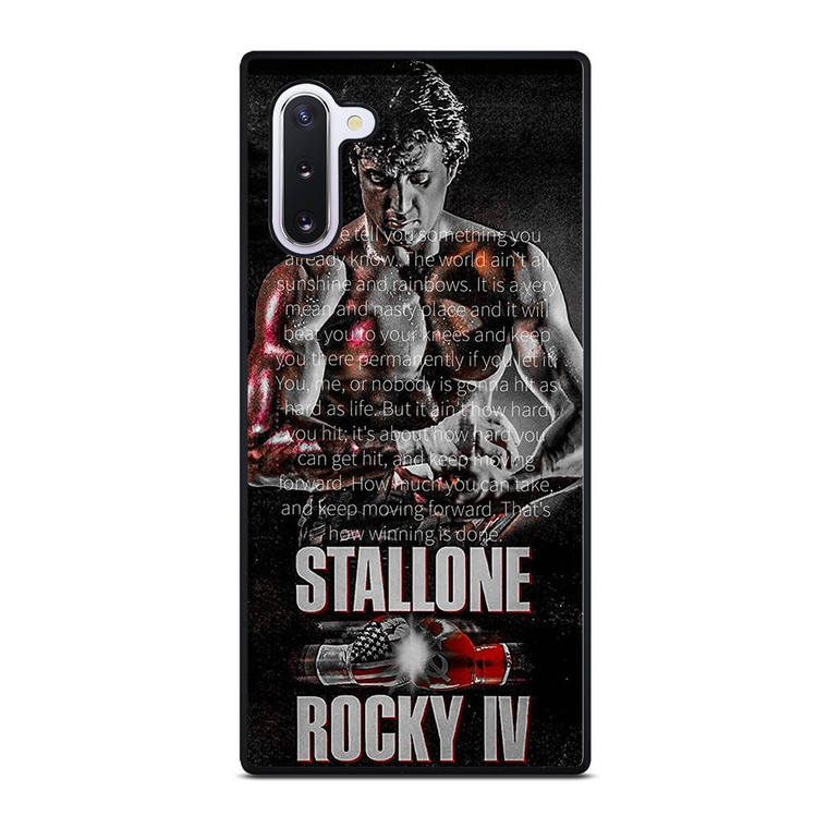 ROCKY BALBOA QUOTE ART Samsung Galaxy Note 10 Case Cover