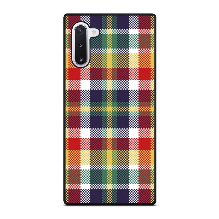 PIXELIZED TARTAN PATTERN Samsung Galaxy Note 10 Case Cover