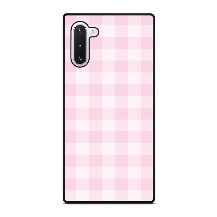 PINK PLAID PATTERN Samsung Galaxy Note 10 Case Cover