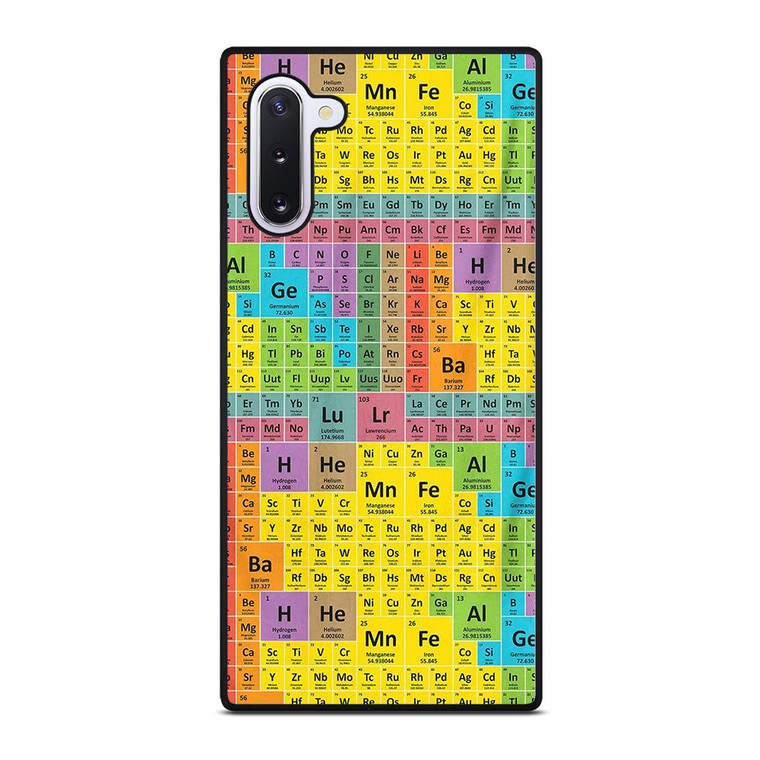 PERIODICAL TABLE SHEET Samsung Galaxy Note 10 Case Cover