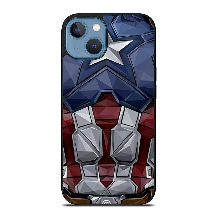 CAPTAIN AMERICA SUIT ARMOR AVENGERS iPhone 13 Case Cover
