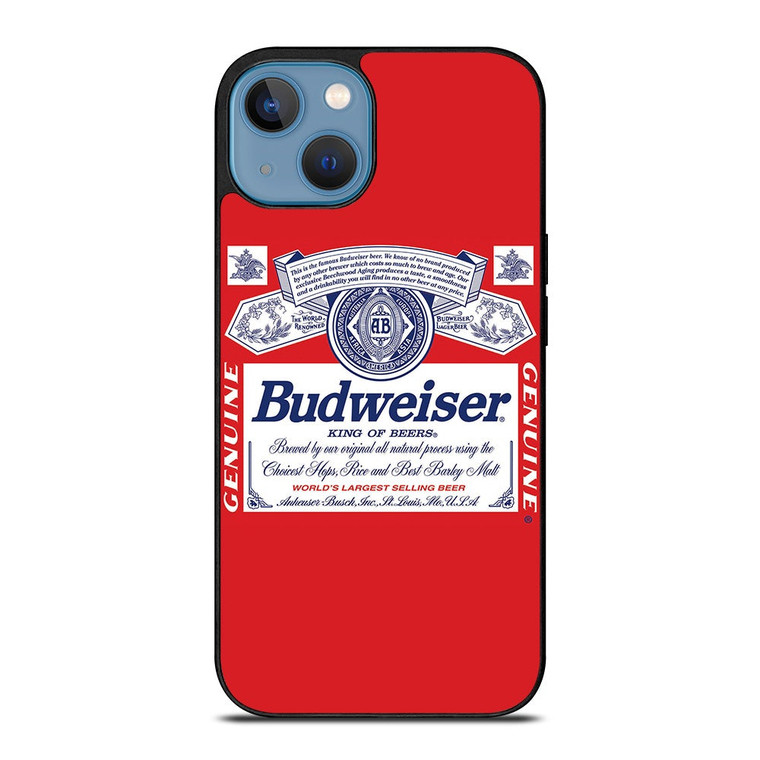 BUDWEISER KING OF BEER EMBLEM iPhone 13 Case Cover