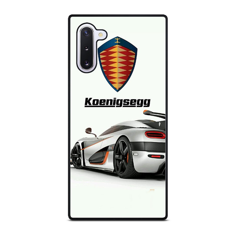 KOENIGSEGG WHITE CAR LOGO Samsung Galaxy Note 10 Case Cover