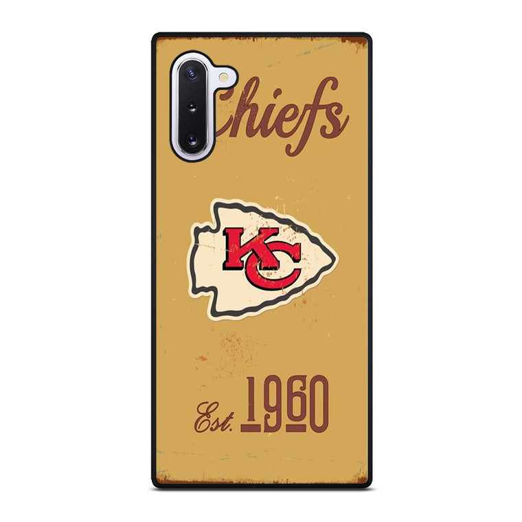 KANSAS CITY CHIEFS RUSTY LOGO Samsung Galaxy Note 10 Case Cover