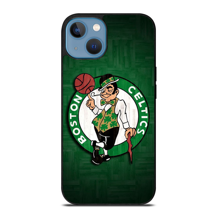 BOSTON CELTICS WOODEN LOGO iPhone 13 Case Cover