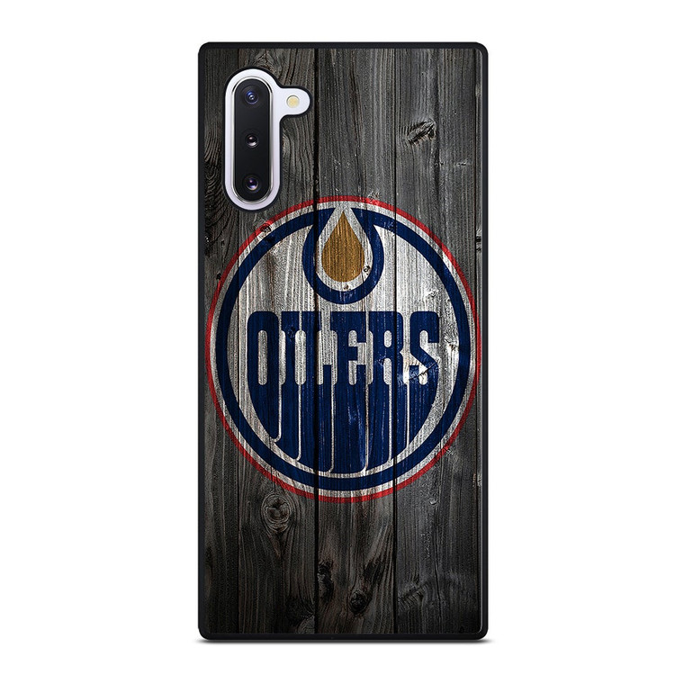 EDMONTON OILERS WOODEN LOGO Samsung Galaxy Note 10 Case Cover