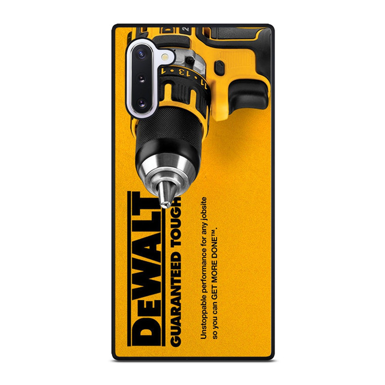 DEWALT GUARANTEED TOUGH LOGO Samsung Galaxy Note 10 Case Cover DEWALT GUARANTEED TOUGH LOGO Samsung Galaxy Note 10 Case Cover