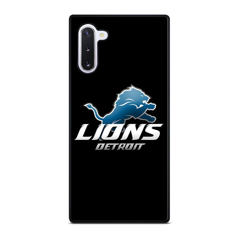 DETROIT LIONS BLACK Samsung Galaxy Note 10 Case Cover