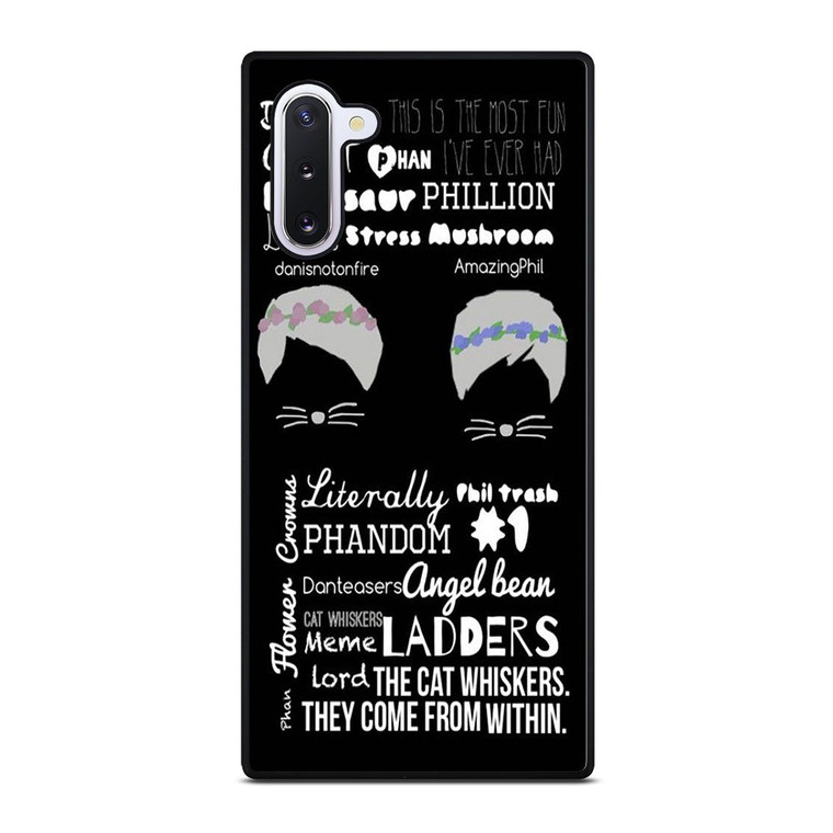 DAN AND PHIL QOTE Samsung Galaxy Note 10 Case Cover