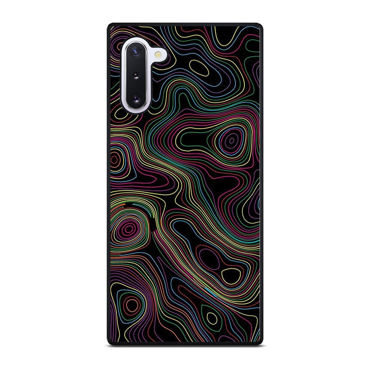 COLORFUL ABSTRACT LINES Samsung Galaxy Note 10 Case Cover