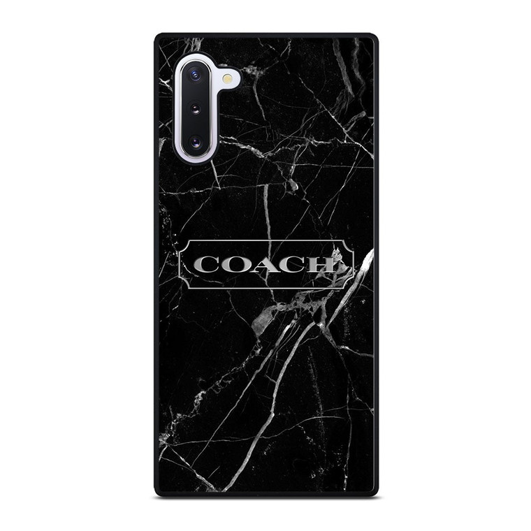 COACH NEW YORK SILVER MARBLE Samsung Galaxy Note 10 Case Cover