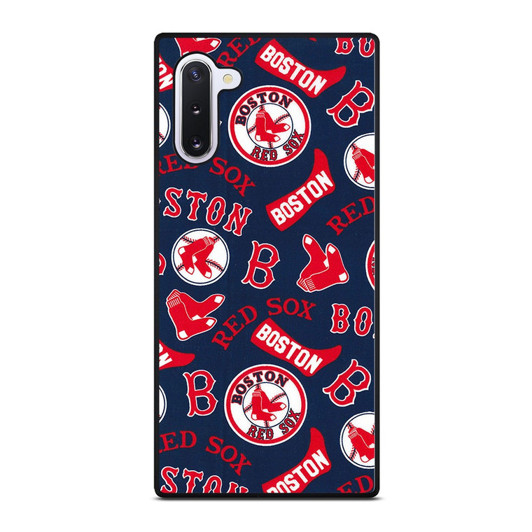 BOSTON RED SOX BASEBALL PATTERN Samsung Galaxy Note 10 Case Cover
