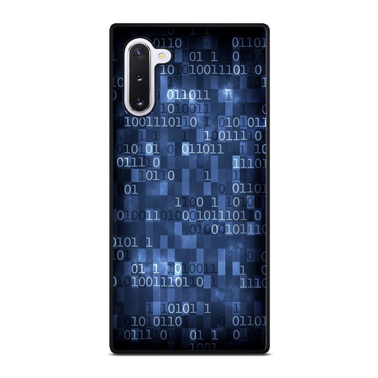 BLUE STYLISH BINARY CODE Samsung Galaxy Note 10 Case Cover