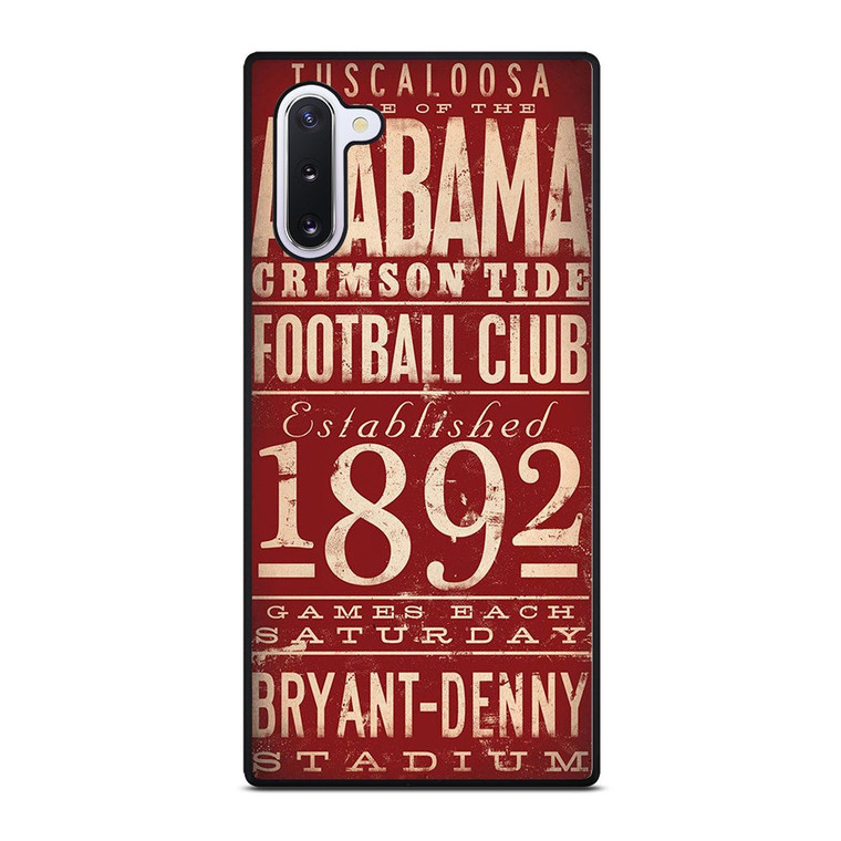 ALABAMA CRIMSON TIDE FOOTBALL CLUB 1892 Samsung Galaxy Note 10 Case Cover