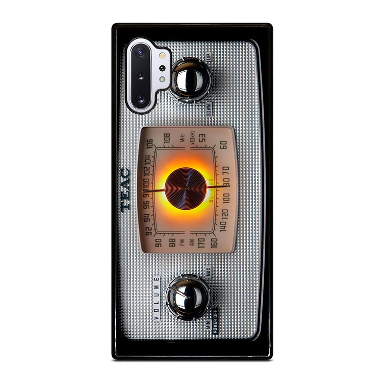 VINTAGE RADIO SILVER METAL Samsung Galaxy Note 10 Plus Case Cover