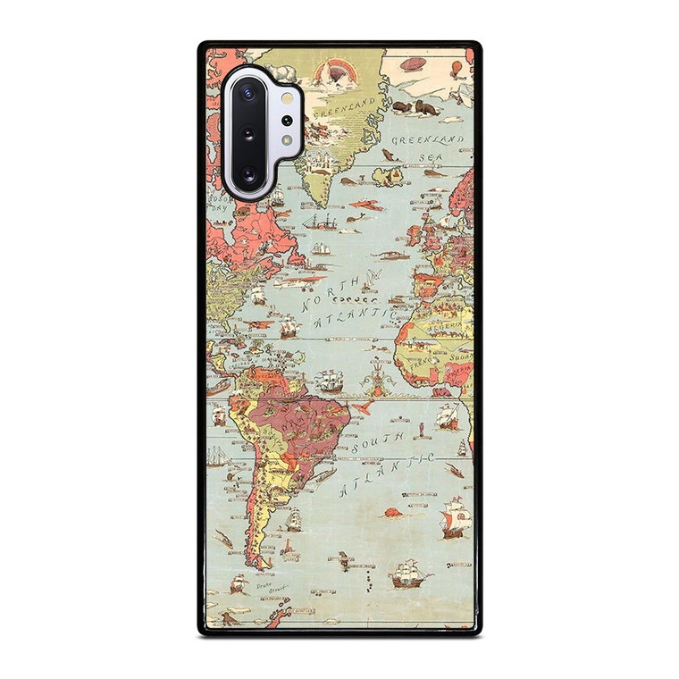 VINTAGE MAP Samsung Galaxy Note 10 Plus Case Cover