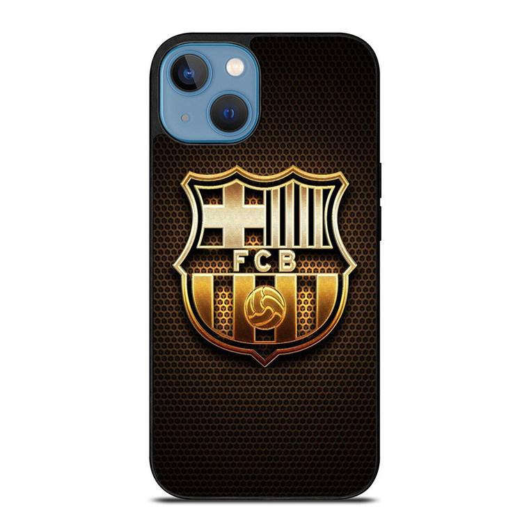 BARCELONA FC GOLD LOGO iPhone 13 Case Cover