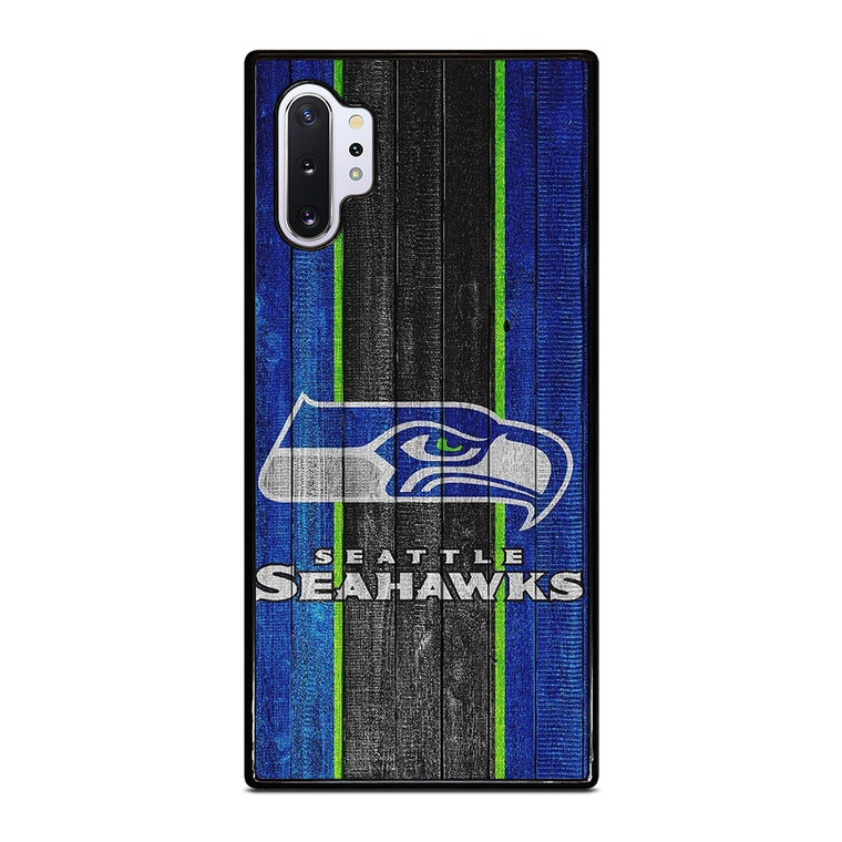SEATTLE SEAHAWKS WOODEN LOGO NFL Samsung Galaxy Note 10 Plus Case Cover